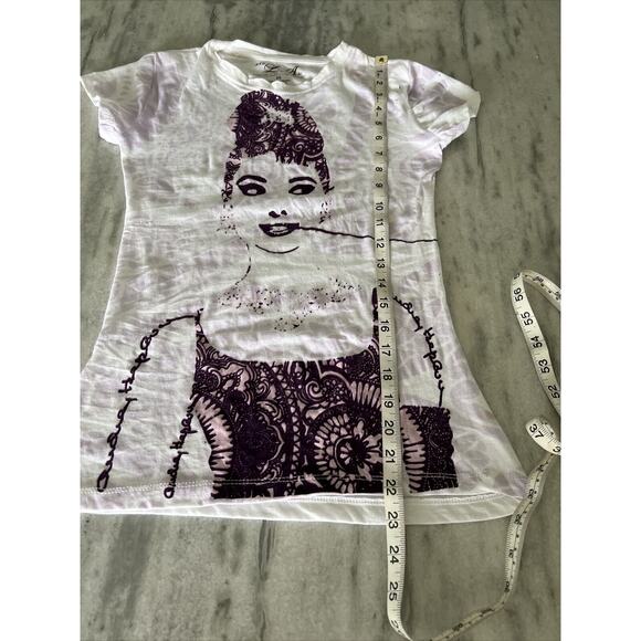T-Shirt Audrey Hepburn Vintage XS 2006 Freeze A.V.E L.A. Inc. Retro - Picture 7 of 7